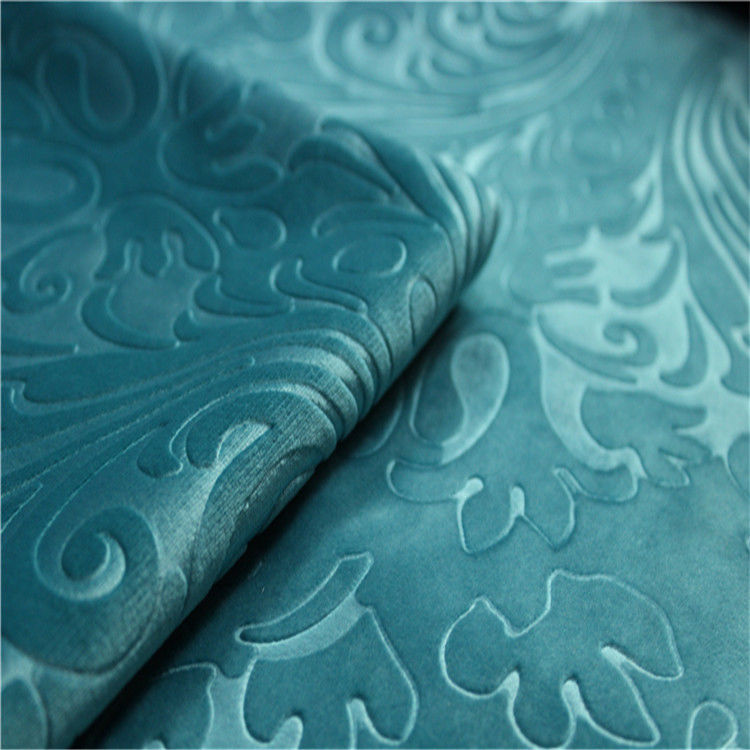 Non Woven Sofa Cloth Fabric , 3d  Embossed Suede Fabric For Garment