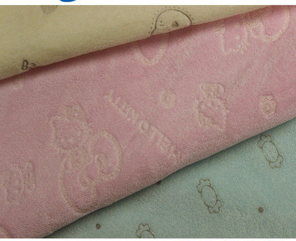 Commercial Velour Knit Fabric For Making Stuffed Animals Various Color