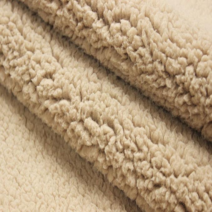 100 polyester sherpa fleece fabric for garment 180gsm320gsm