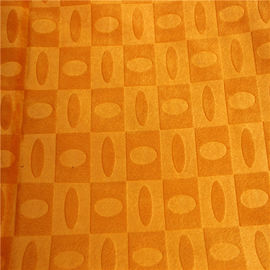 Embossed Jacquard Sofa Cloth Fabric Customized Size 75D/144F Yarn Count