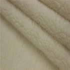 Weft Knitted  Faux Fur Sherpa Fabric 28/32 Needle / Cm Density For  Comforter