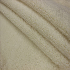 polyester fabric brown sherpa berber fleece