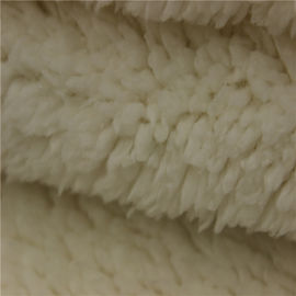 polyester fabric brown sherpa berber fleece