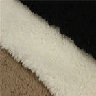 Polyester sherpa fleece faux fur fabric /fake lamb fur