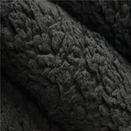 Polyester sherpa fleece faux fur fabric /fake lamb fur