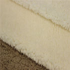 Commercial Suede Sherpa Fur Fabric Bonded With Sherpa 100% Polyester
