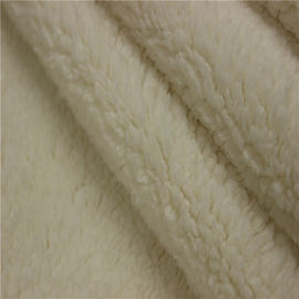 Commercial Suede Sherpa Fur Fabric Bonded With Sherpa 100% Polyester