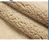 polyester fake sherpa fur faux sheep for making winter coat boots lining cushion with CE certificate