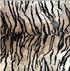100% Polyester Printed Velboa Tiger Design Nature Print Fabric For Garment