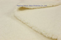 Double side 100% Polyester 240gsm Sherpa Fleece Fabric For Garment Or Blanket