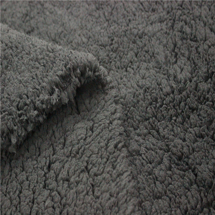Soft Outdoor Apparel Fabric Textile Garment Sherpa Lining Fabric