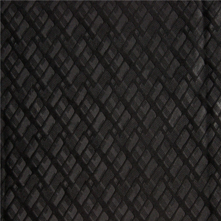 Antique Furniture Upholstery Fabric Black Embossed Velvet Fabric