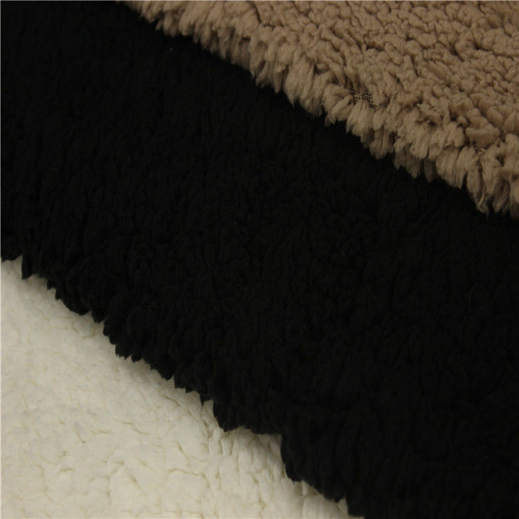 box lining fabric lining fabric for clothing 100% polyester sherpa fur fabric