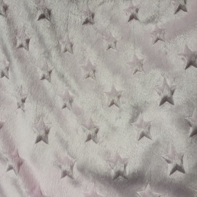 100% polyester  wholesale factory velboa minky dot fabric for home textile/toy