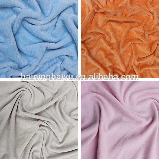 1mm soft velboa fabric/minky fabric plain plush velboa fabric