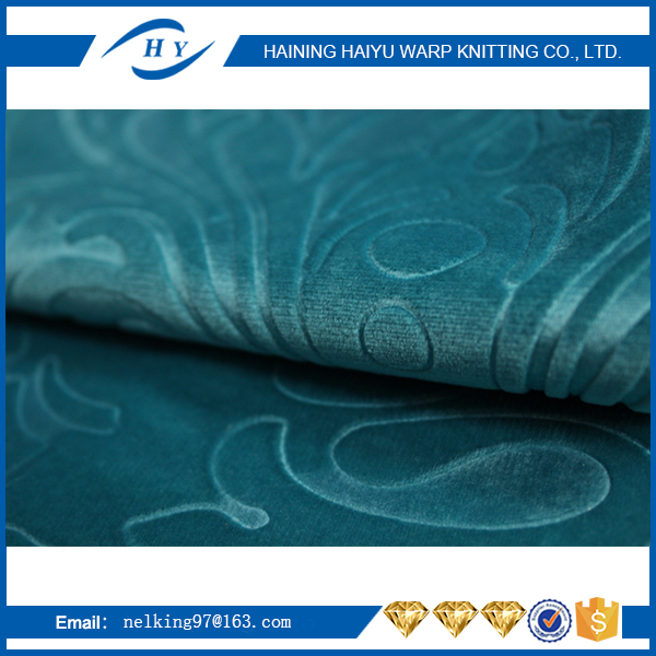 100 Polyester 3D Embossed Suede Fabric Jacquard Style For Home Textile